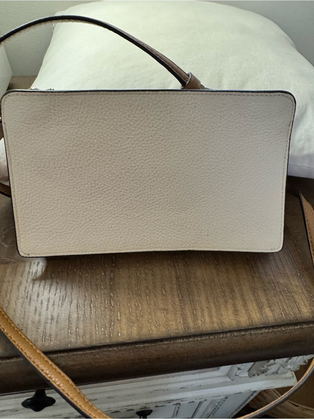 Coach NOA Pebbled Leather Crossbody Wallet - Chalk/Tan - Picture 5 of 11
